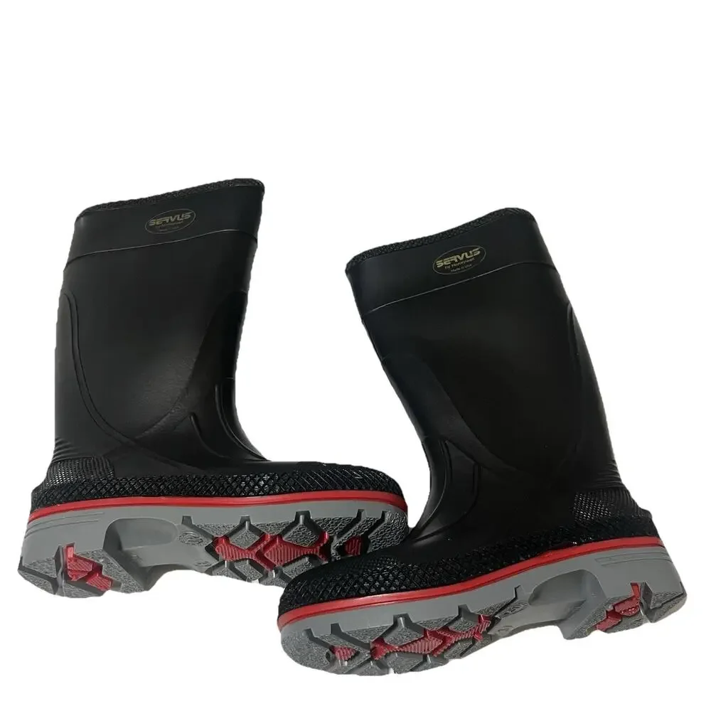 Honeywell 75108-BLM-100 XTP Knee‎ Boots, Size 3, PVC, Black/Red/Gray
